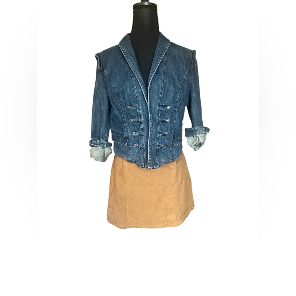 Abercrombie & Fitch Faux Suede Brown Mini Skirt size 2